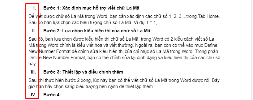c&aacute;ch viết số la m&atilde; trong word 2
