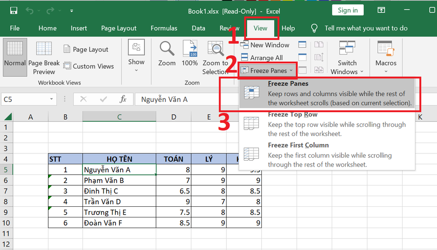 cach-ghim-cot-trong-excel-5
