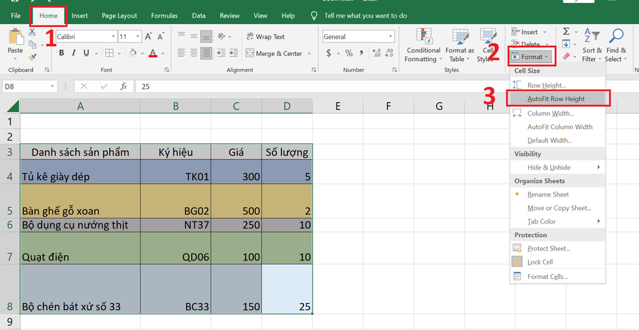 cach-gian-dong-trong-excel-3