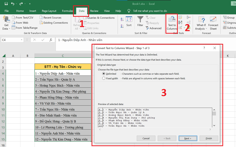 cach-tach-cot-trong-excel-1