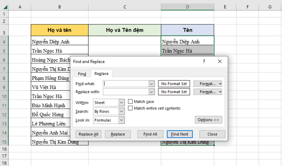 cach-tach-ho-ten-trong-excel-1