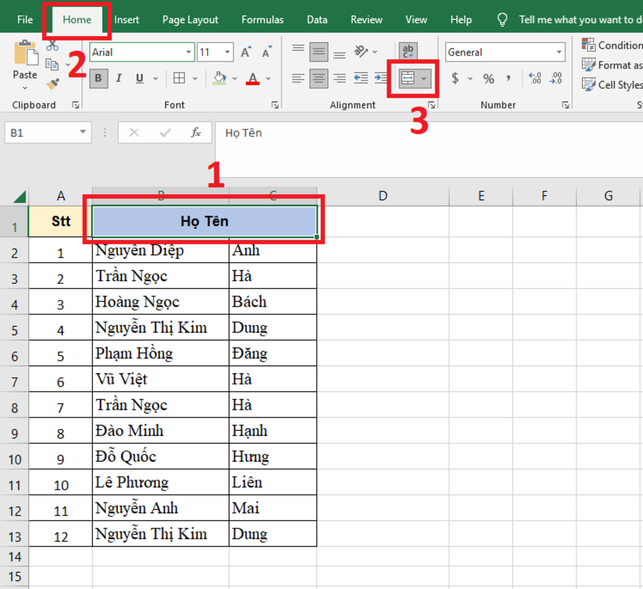 cach-tach-o-trong-excel-2