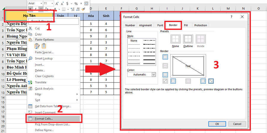 cach-tach-o-trong-excel-3