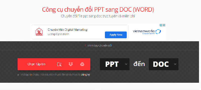 chuyen tu powerpoint sang word 5