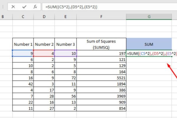 ham-binh-phuong-trong-excel