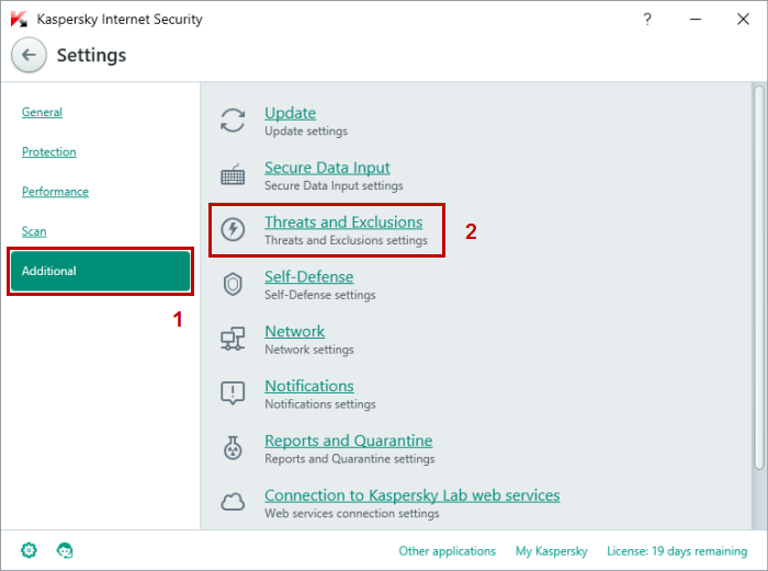 Cách bật tính năng phát hiện riskware trong Kis 2016